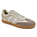 Tenis Casual Feminino Couro Confort Elegante cor Nude - 34 ao 39