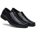 Sapato Masculino Social Casual Elástico Conforto Estilo Clássico Cor Preto