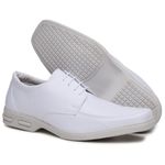 Sapato Masculino Social Clássico Cadarço Linha Conforto Cor Branco