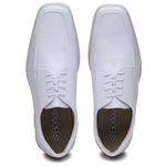 Sapato Masculino Social Clássico Cadarço Linha Conforto Cor Branco