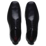 Sapato Masculino Social Conforto Elegante Com sistema Anti Shock Cadarço Cor Preto