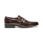 Sapato Masculino Social Estilo Elástico Maior Conforto Cor Café 