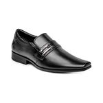 Sapato Masculino Social Estilo Elástico Maior Conforto Cor Preto
