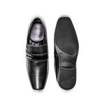 Sapato Masculino Social Estilo Elástico Maior Conforto Cor Preto