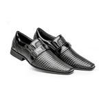 Sapato Social Masculino Verniz Elástico linha Premium Cor Preto