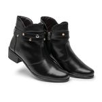 Bota Feminina Salto Alto Qualidade Confortavel 15005 Preto