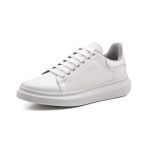 Tenis Masculino Sapatenis Classico Couro Legitimo Confortavel 37 a 44 Branco 