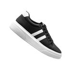 Tenis Confortavel Masculino Sapatenis Casual Lyon Legitimo 37 a 44 Preto e Branco 