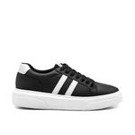 Tenis Confortavel Masculino Sapatenis Casual Lyon Legitimo 37 a 44 Preto e Branco 