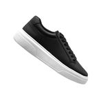 Tenis Confortavel Masculino Sapatenis Casual Legitimo 37 a 44 cor Preto 