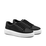 Tenis Confortavel Masculino Sapatenis Casual Legitimo 37 a 44 cor Preto 