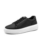 Tenis Confortavel Masculino Sapatenis Casual Legitimo 37 a 44 cor Preto 