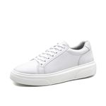 Tenis Confortavel Masculino Sapatenis Casual Legitimo 37 a 44 cor Branco 