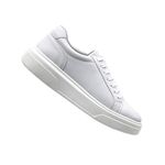 Tenis Confortavel Masculino Sapatenis Casual Legitimo 37 a 44 cor Branco 