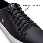 Tenis Classico Sapatenis Masculino Londres Legitimo Confortavel 37 a 44 Preto 