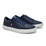 Tenis Classico Sapatenis Masculino Londres Legitimo Confortavel 37 a 44 Azul Marinho 