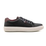 Tenis Classico Masculino Elegante Studio Legitimo Casual cor Preto e Café 