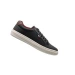 Tenis Classico Masculino Elegante Studio Legitimo Casual cor Preto e Café 