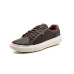 Tenis Classico Masculino Elegante Studio Legitimo Casual cor Café 