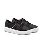 Tenis Casual Masculino Elegante Lyon Confortável Legitimo Confortavel Preto 