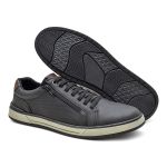 Sapatenis Confortavel Masculino Tenis Casual Street Legitimo 37 a 44 cor Preto