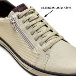 Sapatenis Confortavel Masculino Tenis Casual Street Legitimo 37 a 44 cor Off White 