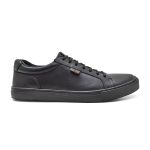 Sapatenis Classico Masculino Casual Elegante Couro Legitmo All Black 37 a 44 