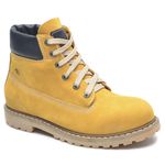 Bota cano curto masculino couro legitimo cor bege 