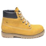 Bota cano curto masculino couro legitimo cor bege 