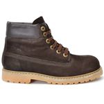 Bota cano curto masculino couro legitimo cor Café 
