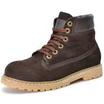 Bota cano curto masculino couro legitimo cor Café 