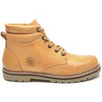 Bota Masculina Couro Legítimo Botina cor bege 024 