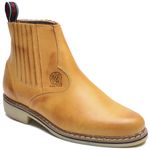 Bota Masculina Couro Legítimo Botina cor Bege 034