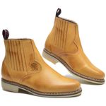 Bota Masculina Couro Legítimo Botina cor Bege 034