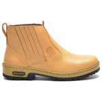 Bota Masculina Couro Legítimo Botina cor Bege 082 