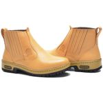 Bota Masculina Couro Legítimo Botina cor Bege 082 