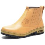Bota Masculina Couro Legítimo Botina cor Bege 082 