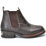 Bota Masculina Couro Legítimo Botina cor Café 015