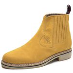 Bota Masculina Couro Legítimo Botina cor Castor 034