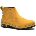 Bota Masculina Couro Legítimo Botina cor Castor 082 
