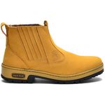 Bota Masculina Couro Legítimo Botina cor Castor 082 