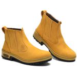Bota Masculina Couro Legítimo Botina cor Castor 082 