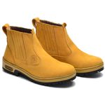 Bota Masculina Couro Legítimo Botina cor Castor 082 