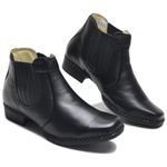 Bota Masculina Couro Legítimo Botina cor Florter Preto 040 
