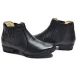 Bota Masculina Couro Legítimo Botina cor Florter Preto 040 
