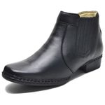 Bota Masculina Couro Legítimo Botina cor Florter Preto 040 