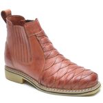 Bota Masculina Couro Legítimo Botina cor Pinhao 033