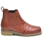 Bota Masculina Couro Legítimo Botina cor Pinhao 033