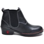 Bota Masculina Couro Legítimo Botina cor Preto 015 