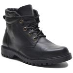 Bota Masculina Couro Legítimo Botina cor Preto 024